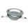 Design Einbaustrahler mit Deko-Glasscheibe Chrom rund