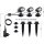 Gartenstrahler mit 3 Spots