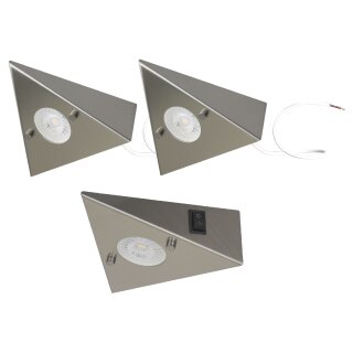 3er Set LED-Unterbauleuchte 4,8 Watt LED Modul 3000K warmweiß