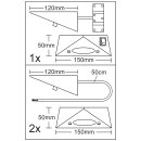 3er Set LED-Unterbauleuchte 4,8 Watt LED Modul 3000K warmweiß