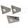 3er Set LED-Unterbauleuchte 4,8 Watt LED Modul 3000K warmweiß