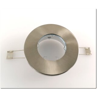 IP65 Einbaustrahler Nickel matt rund Edelstahl