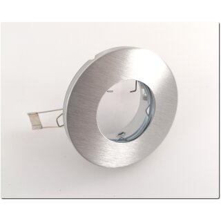 IP65 Einbaustrahler Aluminium gebürstet rund
