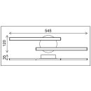 LED Deckenleuchte gerade 2-flammig 10 Watt