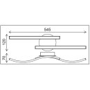 LED Deckenleuchte wellig 2-flammig 10 Watt