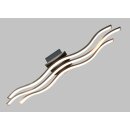 LED Deckenleuchte wellig 3-flammig 24 Watt dimmbar