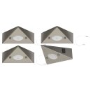 4er Set LED-Unterbauleuchte 4,8 Watt LED Modul 3000K warmweiß