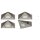 4er Set LED-Unterbauleuchte 4,8 Watt LED Modul 3000K warmweiß