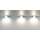 4er Set LED-Unterbauleuchte 4,8 Watt LED Modul 3000K warmweiß