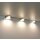 6er Set LED-Unterbauleuchte 4,8 Watt LED Modul 3000K warmweiß