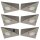 6er Set LED-Unterbauleuchte 4,8 Watt LED Modul 3000K warmweiß