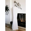Reispapierlampe "Lady" weiß