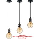 Lampenhalterung Pendelleuchte *JACOB* Fassung E27 modern