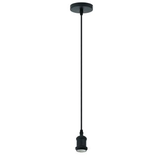 Lampenhalterung *JACOB* Fassung E27 modern schwarz