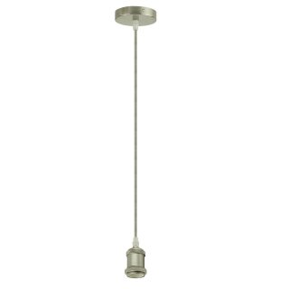 Lampenhalterung *JACOB* Fassung E27 modern nickel matt