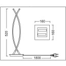 LED Tischleuchte "TWINLIGHT" mit Touch- und Dimmfunktion