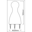 Garten Leuchtfigur "Halma" mit 50cm Höhe