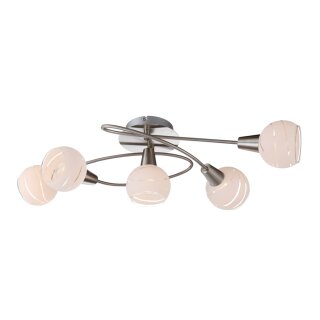 Trango *KOI* LED Deckenleuchte Eckig – 5x GU10 Strahler, 3000K Warmweiß – Ideal Für Bad, Flur, Wohnzimmer
