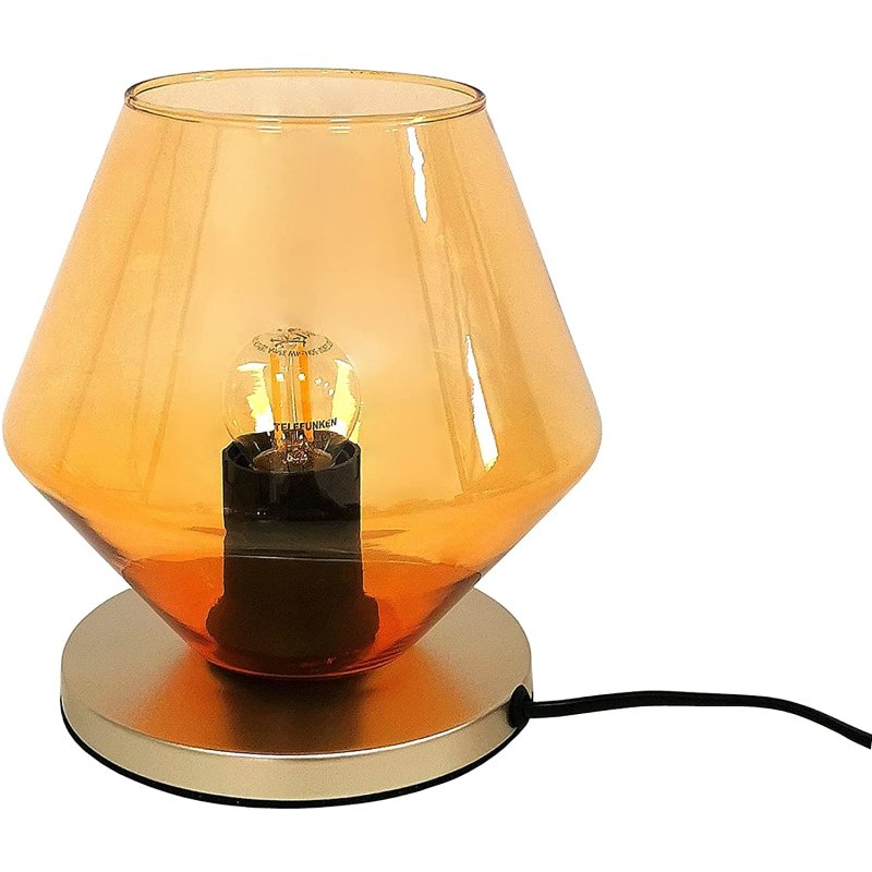 Retro Tischleuchte *PUB* Glas inkl. 4 Watt E27 LED Leuchtmittel, 19,99 €