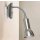 LED Steckerleuchte *ANNA* E14 nickel matt