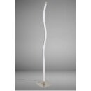Stehlampe mit LED Modul *WAVE* 14 Watt stufenlos dimmbar nickel natt