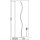 Stehlampe mit LED Modul *WAVE* 14 Watt stufenlos dimmbar nickel natt