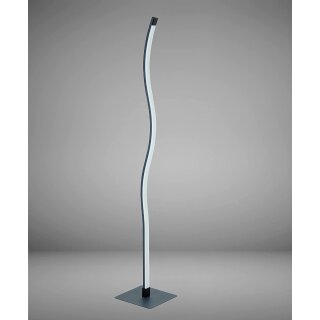 Stehlampe mit LED Modul *WAVE* 14 Watt stufenlos dimmbar anthrazit