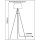 Tripod Stehleuchte *BROWNIE* mit Lampenschirm aus braunem Stoff inkl. LED Leuchtmittel
