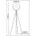 Tripod Vintage Stehleuchte schwarz-gold inkl. 1x 4 Watt E27 LED Leuchtmittel 3000K warmweiß