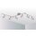TRANGO 6-flammig 2000-068SD LED Deckenleuchte *MIA* in Chrom-Optik inkl. 6x 5 W 3-Stufen dimmbaren GU10 LED Leuchtmittel I Deckenlampe I Deckenstrahler