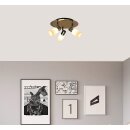 LED Deckenleuchte Rondell Chrom & Alu gebürstet *GRACE* 3-flammig inkl. Leuchtmittel