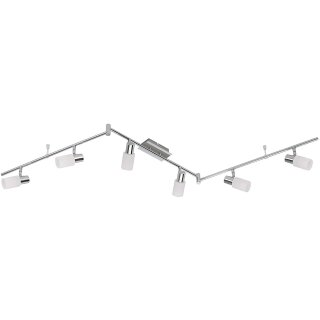 LED Deckenleuchte Chrom & Alu gebürstet *GRACE* 6-flammig inkl. Leuchtmittel