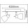 3-flammige LED Deckenlampe Chrom & Glas