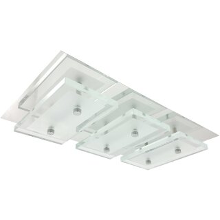 3-flammige IP44 Design Bad Deckenlampe inkl. LED Modul