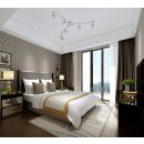LED Deckenleuchte dimmbar in 3 Stufen nickel matt modern & chic 6-flammig