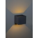 IP44 Up & Down Wandstrahler *FLEX* anthrazit matt Abstrahlwinkel manuell einstellbar inkl. 1x 3.5 Watt G9