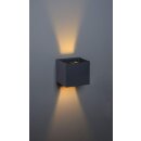 IP44 Up & Down Wandstrahler *FLEX* anthrazit matt Abstrahlwinkel manuell einstellbar inkl. 1x 3.5 Watt G9
