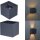 IP44 Up & Down Wandstrahler *FLEX* anthrazit matt Abstrahlwinkel manuell einstellbar inkl. 1x 3.5 Watt G9