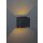 IP44 Up & Down Wandstrahler *FLEX* anthrazit matt Abstrahlwinkel manuell einstellbar inkl. 1x 3.5 Watt G9