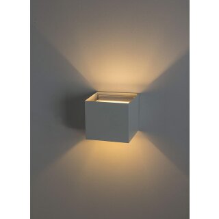 IP44 Up & Down Wandstrahler *FLEX* weiß Abstrahlwinkel manuell einstellbar inkl. 1x 3.5 Watt G9