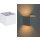 IP44 Up & Down Wandstrahler *FLEX* weiß Abstrahlwinkel manuell einstellbar inkl. 1x 3.5 Watt G9