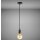 Lampenhalterung *JACOB* schwarz inkl. E27 LED Leuchtmittel Vintage GOLD