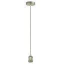 Lampenhalterung *JACOB* nickel matt inkl. E27 LED Leuchtmittel Vintage GOLD