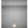Lampenhalterung *JACOB* nickel matt inkl. E27 LED Leuchtmittel Vintage GOLD