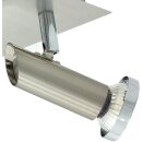 Deckenlampe Nickel matt inkl. 3 Watt LED Leuchtmittel