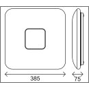 LED Deckenleuchte 20 Watt 3000K dimmbar mit integrierter Farbwechsel Ambiente-Beleuchtung