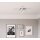 LED Deckenleuchte *STRAIGHT* 4-flammig  4x 5 Watt LED Modul 3000K warm-weiß Nickel matt & Chrom