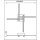 LED Deckenleuchte *STRAIGHT* 4-flammig  4x 5 Watt LED Modul 3000K warm-weiß Nickel matt & Chrom