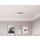 LED Deckenleuchte *STRAIGHT* 4-flammig  4x 5 Watt LED Modul 3000K warm-weiß Nickel matt & Chrom