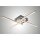 LED Deckenleuchte *STRAIGHT* 4-flammig  4x 5 Watt LED Modul 3000K warm-weiß Nickel matt & Chrom